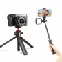 ULANZI MT-16 Mini tripé pau de selfie com cabeça de esfera e encaixe cold shoe, preto