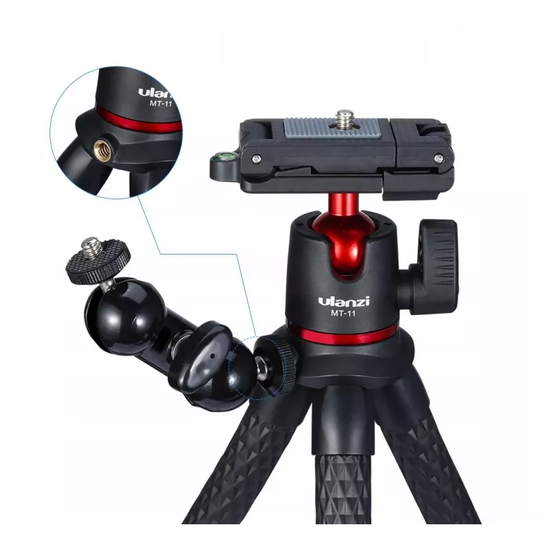 ULANZI MT-11 Tripé flexível para smartphone e câmara