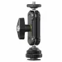Ulanzi R098 Magic Arm Braço articulado de esfera dupla com parafuso de 1/4 polegadas e encaixe cold shoe, preto