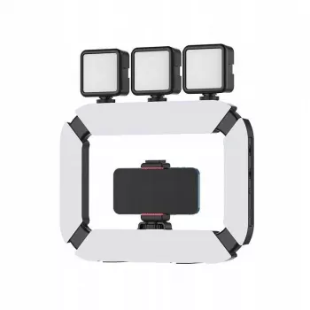 Ulanzi U200 Luz de vídeo LED com suporte para smartphone - bi-color 2500K-8500K
