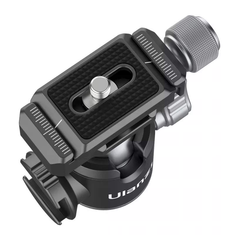 Ulanzi U-80L Cabeça de esfera 3D com placa de libertação rápida Arca-Swiss, carga de 20 kg, rotação panorâmica 360°, preto
