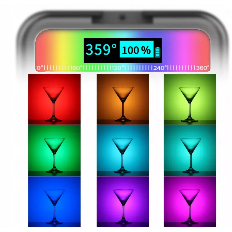 Ulanzi VL49 Luz de vídeo LED RGB, 2500K-9000K, 6W, 2000mAh
