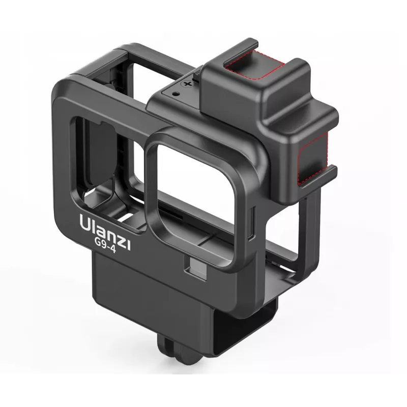 Ulanzi SB6049 suporte de moldura + adaptador de microfone + conjunto de filtros para GoPro HERO 9/10 Black
