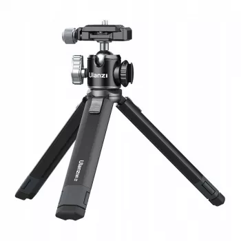 Ulanzi MT-24 Tripé metal stopka ISO com cabeça de inclinação 3D - preto