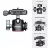 Ulanzi MT-24 Tripé metal stopka ISO com cabeça de inclinação 3D - preto
