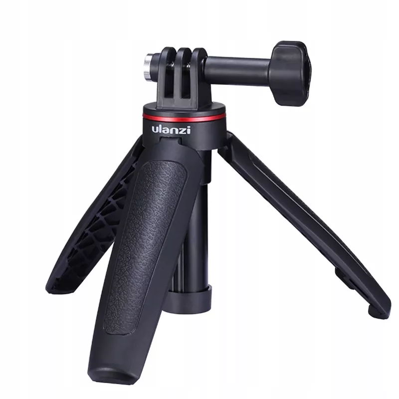 ULANZI MT-09 Mini-tripé, monopé e punho para GoPro, SJCAM, Xiaomi, DJI Osmo Action, preto