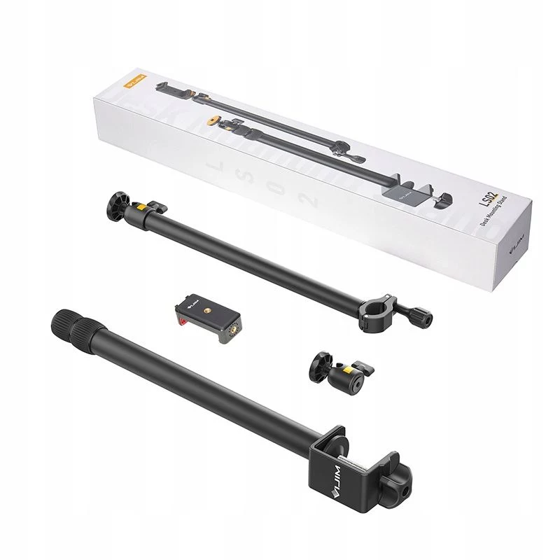 Ulanzi Vijim LS02 Suporte de braço de montagem para secretária com 2 cabeças esféricas e rotação 360° para vlogging, streaming, fotografia