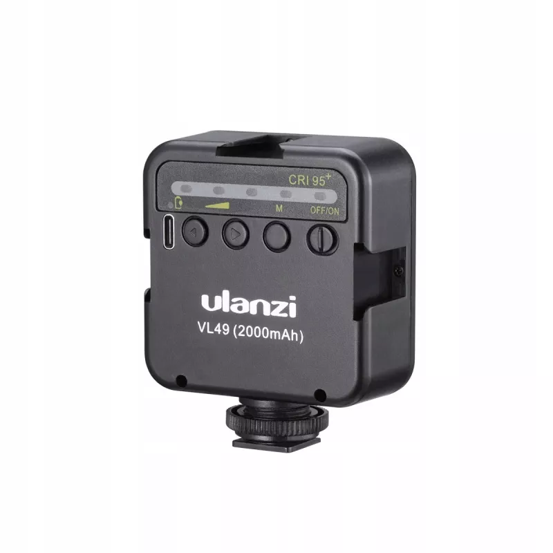 ULANZI VL49 Luz de vídeo LED 49 LEDs 2000mAh USB-C recarregável para câmara DSLR, gimbal, smartphone