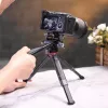 Ulanzi U-190 Cabeça fluida panorâmica de vídeo com amortecimento a óleo, liga de alumínio, carga de 5 kg, encaixe rápido Arca-Swiss, rotação de 360°, Preto