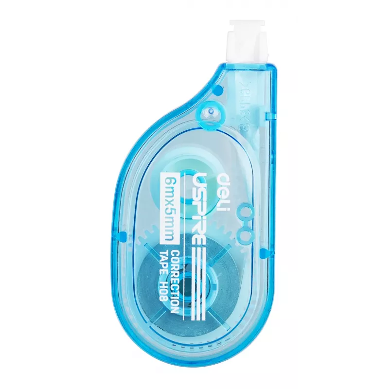 Fita corretora Deli USPIRE azul 6 m x 5 mm