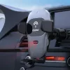 Suporte de Telemóvel para Carro Dudao com Carregador Qi Integrado 15W Cinzento (F20xs)