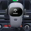 Suporte de Telemóvel para Carro Dudao com Carregador Qi Integrado 15W Cinzento (F20xs)