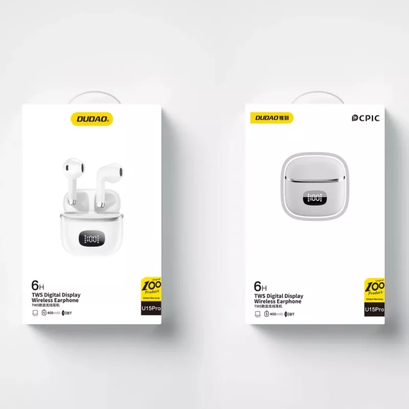 Auscultadores True Wireless DUDAO U15Pro Upgrade Branco