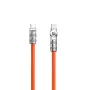 Cabo Angular USB-C para USB-C Dudao L24CC 120W 1m Rotação 180° Laranja