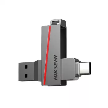 HIKSEMI PEN USB 64 GB E307C U3 Dual USB 3.2 e USB Type-C cinzento