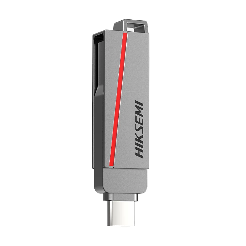 HIKSEMI PEN USB 128 GB E307C U3 Dual USB 3.2 e USB Type-C cinzento