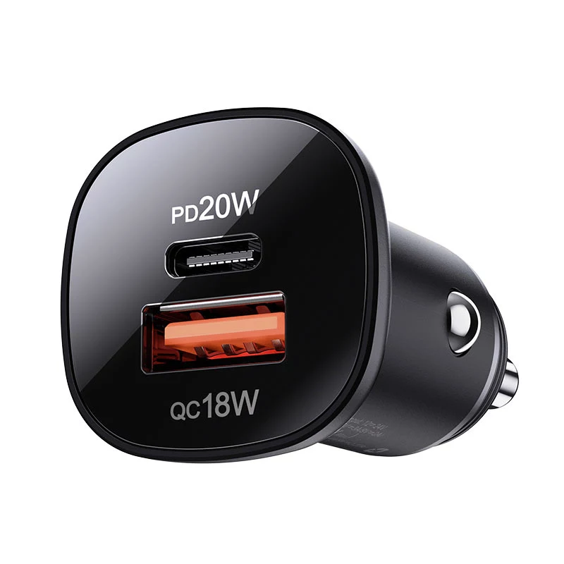 ACEFAST carregador de automóvel 38W USB-C / USB-A, PPS, Power Delivery, Quick Charge 3.0, AFC, FCP preto (B1)