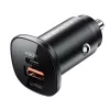 ACEFAST carregador de automóvel 38W USB-C / USB-A, PPS, Power Delivery, Quick Charge 3.0, AFC, FCP preto (B1)