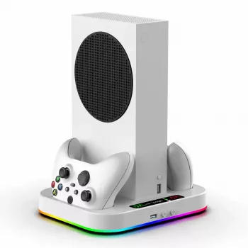 IPEGA Suporte de carregamento e arrefecimento RGB para Xbox Series S + 2 unid.
