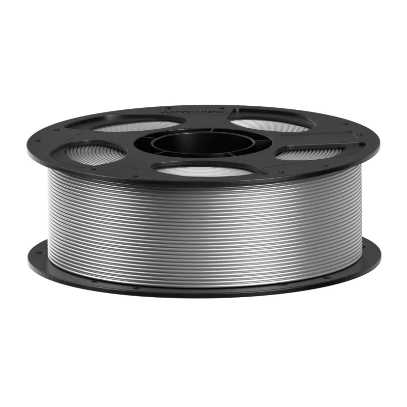 Filamento PLA Silk Anycubic 1,75mm Prateado 1kg