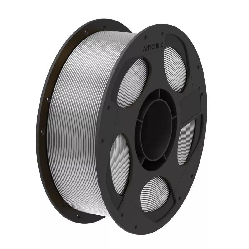 Filamento PLA Silk Anycubic 1,75mm Prateado 1kg