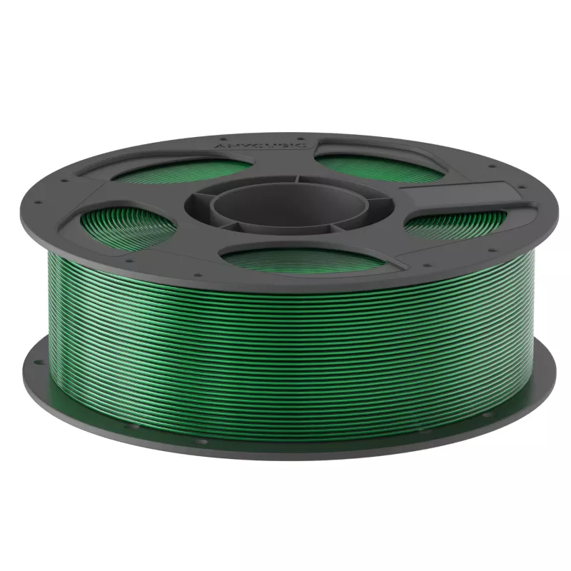 Filamento Anycubic PLA Silk Dual Color 1,75mm Preto e Verde 1kg