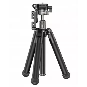 Trepé profissional + monopé Ulanzi MT-63 145 cm vlog com suporte de telemóvel e teleprompter