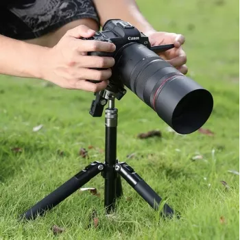 Trepé profissional + monopé Ulanzi MT-63 145 cm vlog com suporte de telemóvel e teleprompter