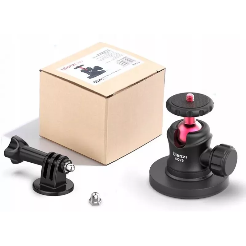 Suporte de ventosa magnética Ulanzi C029 com cabeça esférica 3D para GoPro, DJI, Insta360, SJCAM, Xiaomi