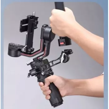Grampo de montagem em calha NATO ULANZI para DJI Ronin RS 2/RS 3/RS 3 Pro/RS 3 Mini - preto