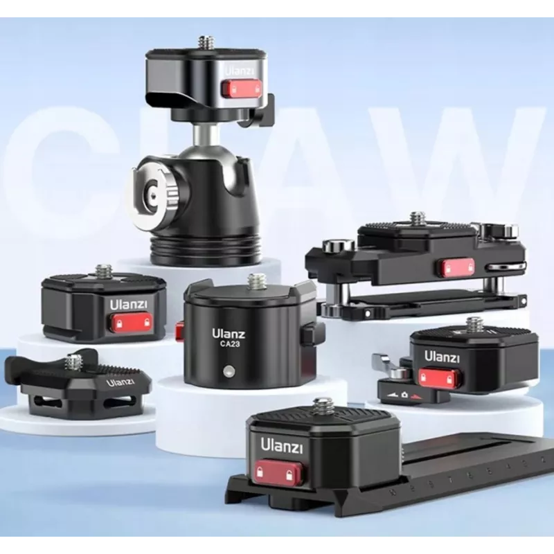 Grampo de montagem em calha NATO ULANZI para DJI Ronin RS 2/RS 3/RS 3 Pro/RS 3 Mini - preto