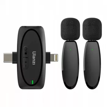 Kit de transmissão de áudio sem fios Ulanzi V6 - USB-C + Lightning