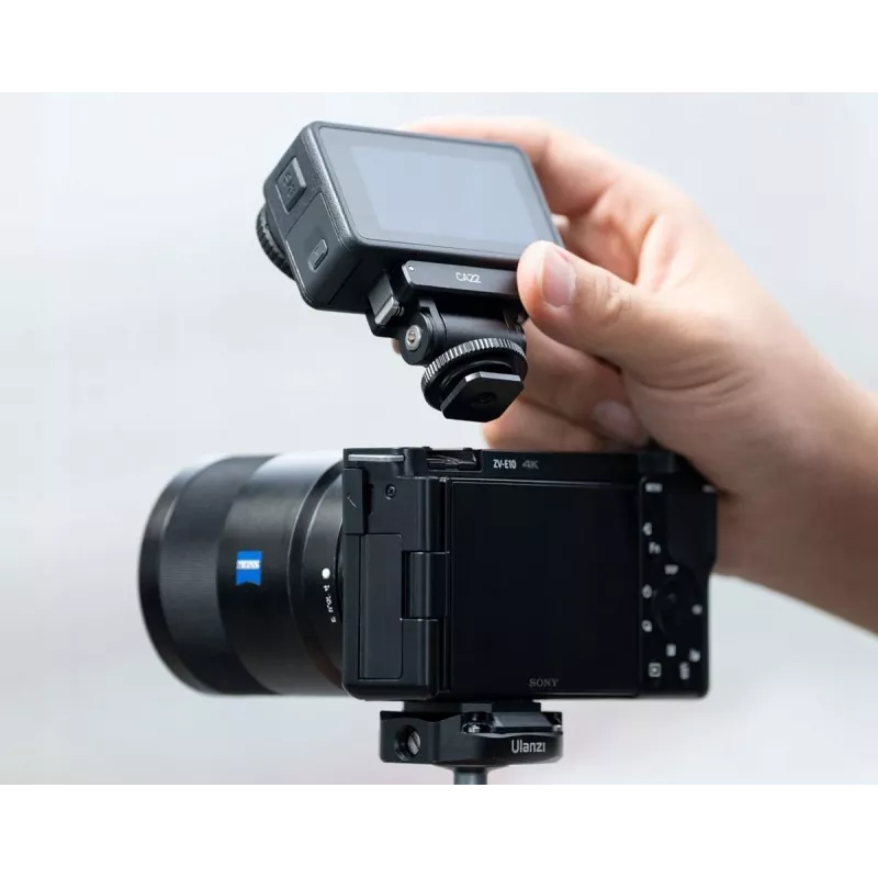 Cabeça de montagem adaptadora Ulanzi CA22 parafuso de 1/4 polegada para DJI Action 3 / 4