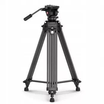 ULANZI MT-81 tripé com cabeça fluida para filmagens, 8 kg de carga, 155 cm de altura