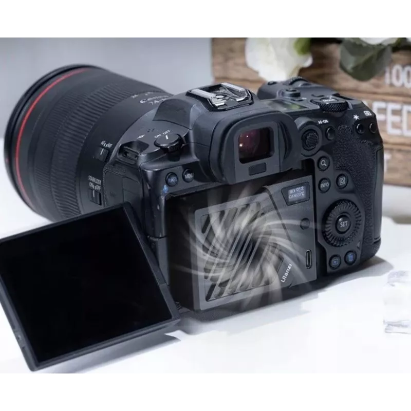 Ulanzi CA25 ventoinha de arrefecimento para câmaras sem espelho Sony Canon Fuji Fujifilm, preto