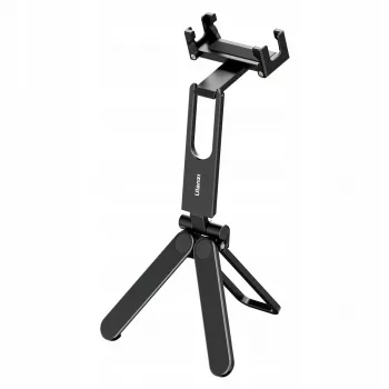Ulanzi M007 / Ma26 punho tripé de metal 3 em 1 para telemóvel com rotação 360°, encaixe para acessórios, preto