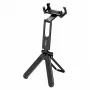 Ulanzi M007 / Ma26 punho tripé de metal 3 em 1 para telemóvel com rotação 360°, encaixe para acessórios, preto