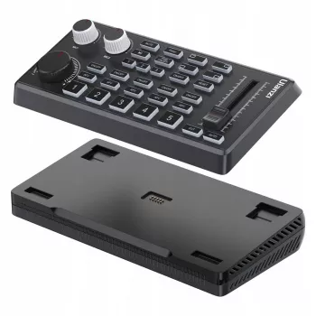 ULANZI D005 DD02 misturador de áudio placa de som para streaming ao vivo, podcasting, gaming