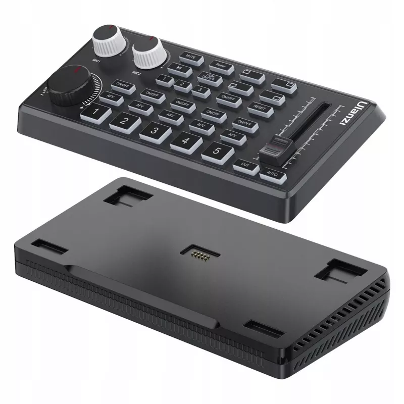 ULANZI D005 DD02 misturador de áudio placa de som para streaming ao vivo, podcasting, gaming