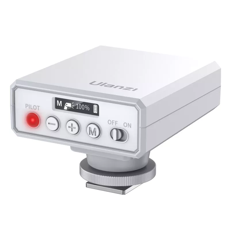 Ulanzi F12 GN12 RGB LED Video Light com adaptador de sapata fria, 2500K-9000K, 6W, 2000mAh, branco