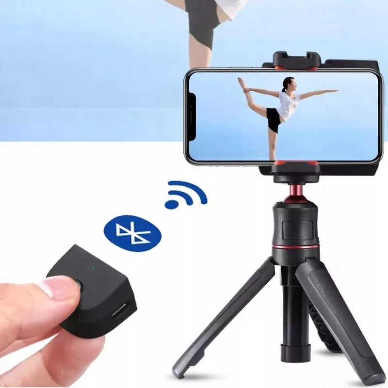 ULANZI CG02 punho para smartphone com disparador Bluetooth e luz LED
