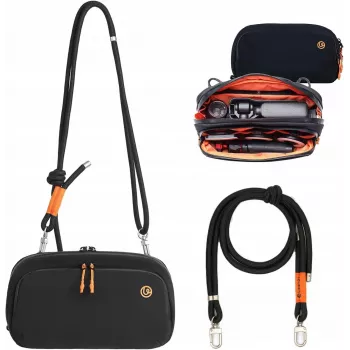 ULANZI YY08 mala sling para câmara, consola de jogos, preto