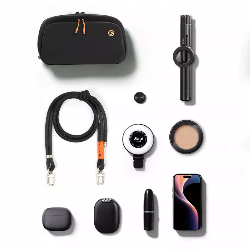 ULANZI YY08 mala sling para câmara, consola de jogos, preto