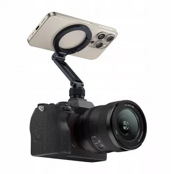 ULANZI MA07 suporte magnético para telemóvel com encaixe para acessórios e rosca de 1/4 polegadas, compatível com MagSafe, preto