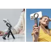 ULANZI MA88 punho de metal MagSafe, tripé de mesa e suporte de tripé para iPhone 12/13/14/15/16, liga de alumínio, rotação 360°, encaixe para acessórios e rosca de 1/4 polegadas-20, cinzento space