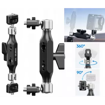 ULANZI Magic Arm 360° com rosca de 1/4 polegadas e 3/8 polegadas para câmara filmadora TB15 T058GBB1