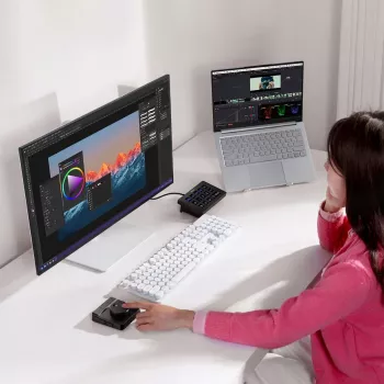 ULANZI D100H Bluetooth 5.0 controlador de vídeo háptico com botão rotativo e ecrã OLED