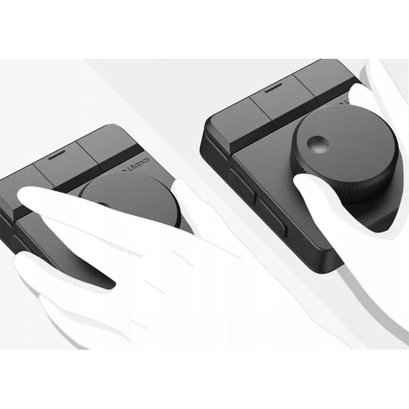ULANZI D100H Bluetooth 5.0 controlador de vídeo háptico com botão rotativo e ecrã OLED