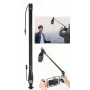 ULANZI ZJ08 suporte de braço de microfone 1m com cabo de 3,5mm
