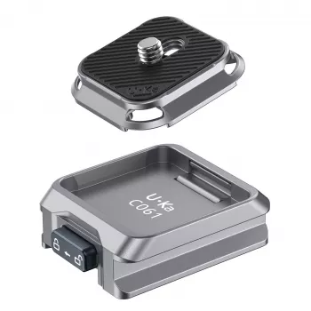 ULANZI C061 adaptador de placa de libertação rápida para gimbals DJI RS 2/3/4 - compatível com Arca-Swiss